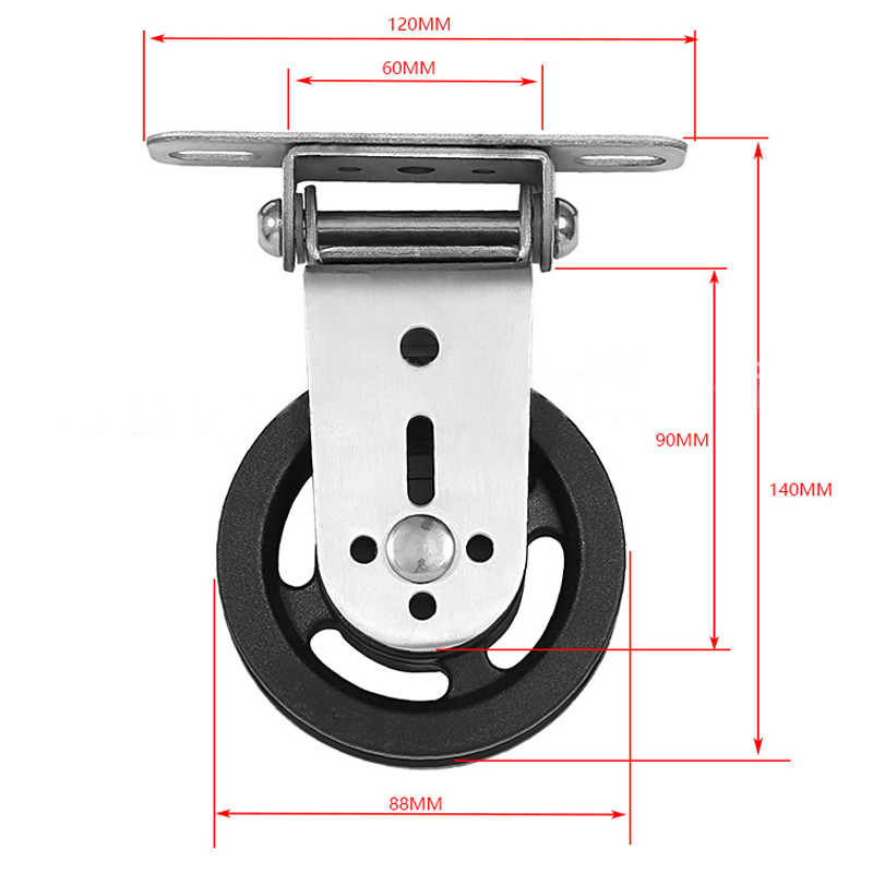 Rotating Heavy Load Gym Bearing Pulley Wheel Cable Machine Fitness Equipment for Lifting Workout Fixed Swivel Pulley Accessories