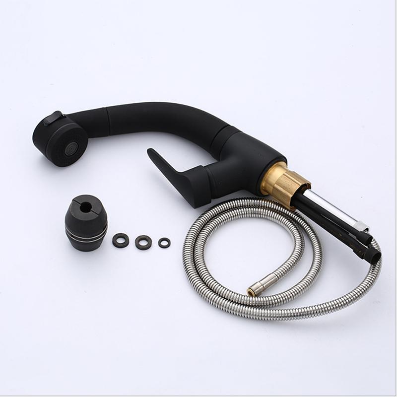 Bathroom Faucets Single Handle Pull Out Bathroom Tap Two pull out modes Multifunctional 360 Degree Water Mixer Tap Mixer Tap