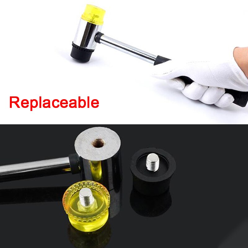 Practical Double Sided Rubber Hammer Hand Hammer DIY Multifunctional Leather Tool Durable Mounting Hammer
