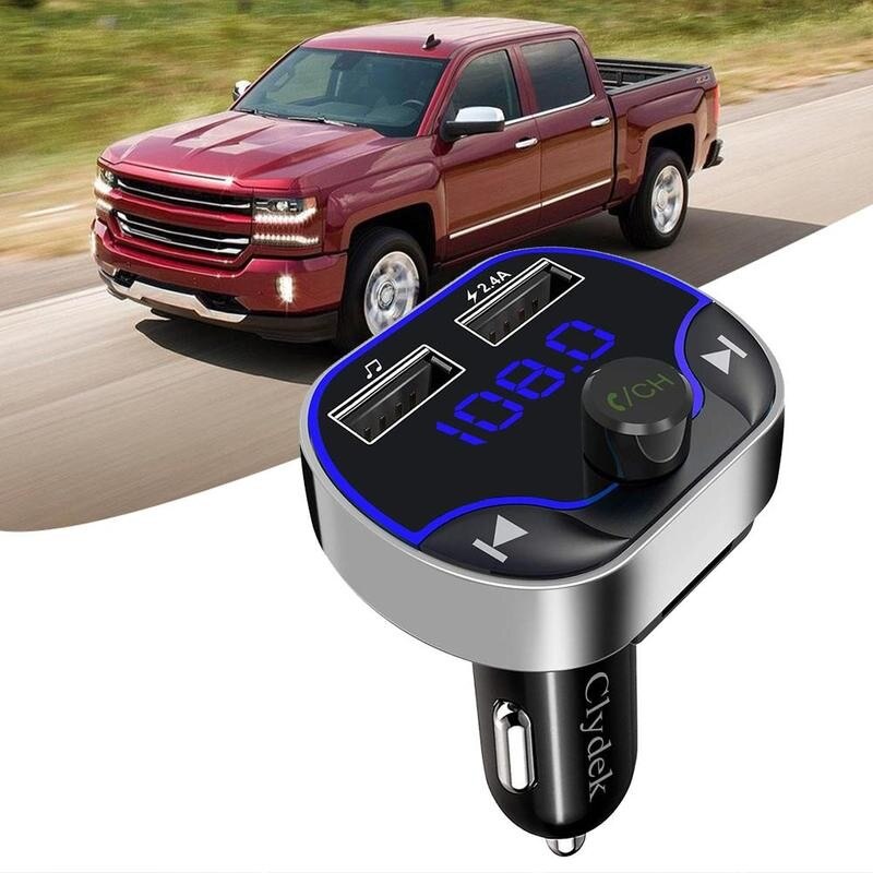 Bluetooth FM Transmitter Aux Modulator Car MP3 Player Audio Receiver Bluetooth Handsfree Calling Car Kit Dual USB Car Charger