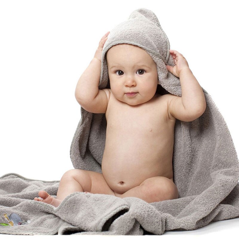 Kæmmet bomuld baby badehåndklæde hætte forklæde baby ting tæppe spædbarn håndklæde absorberende børn hætte klude badehåndklæde