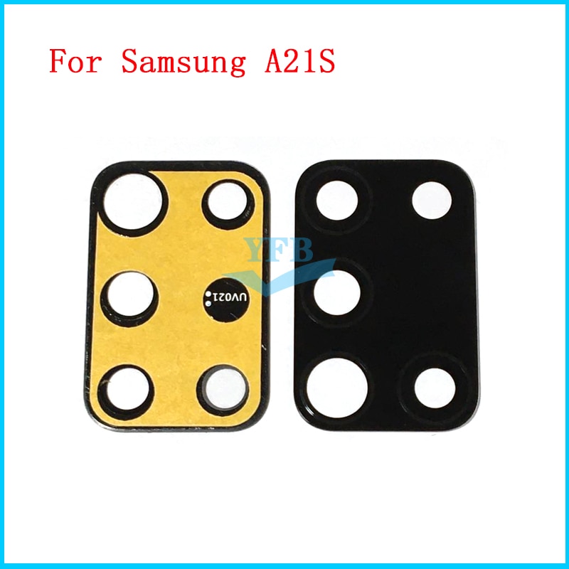 For Samsung Galaxy A21S Back Rear Camera Glass Lens With Adhesive Replacement Parts