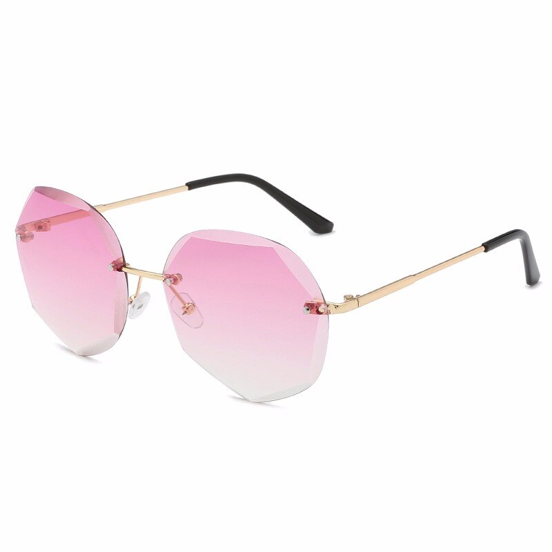 1pc nyeste seje polygonformede sekskantede havark til kvinder uv-beskyttelsesbriller solbriller  uv400 overdimensionerede briller: 4