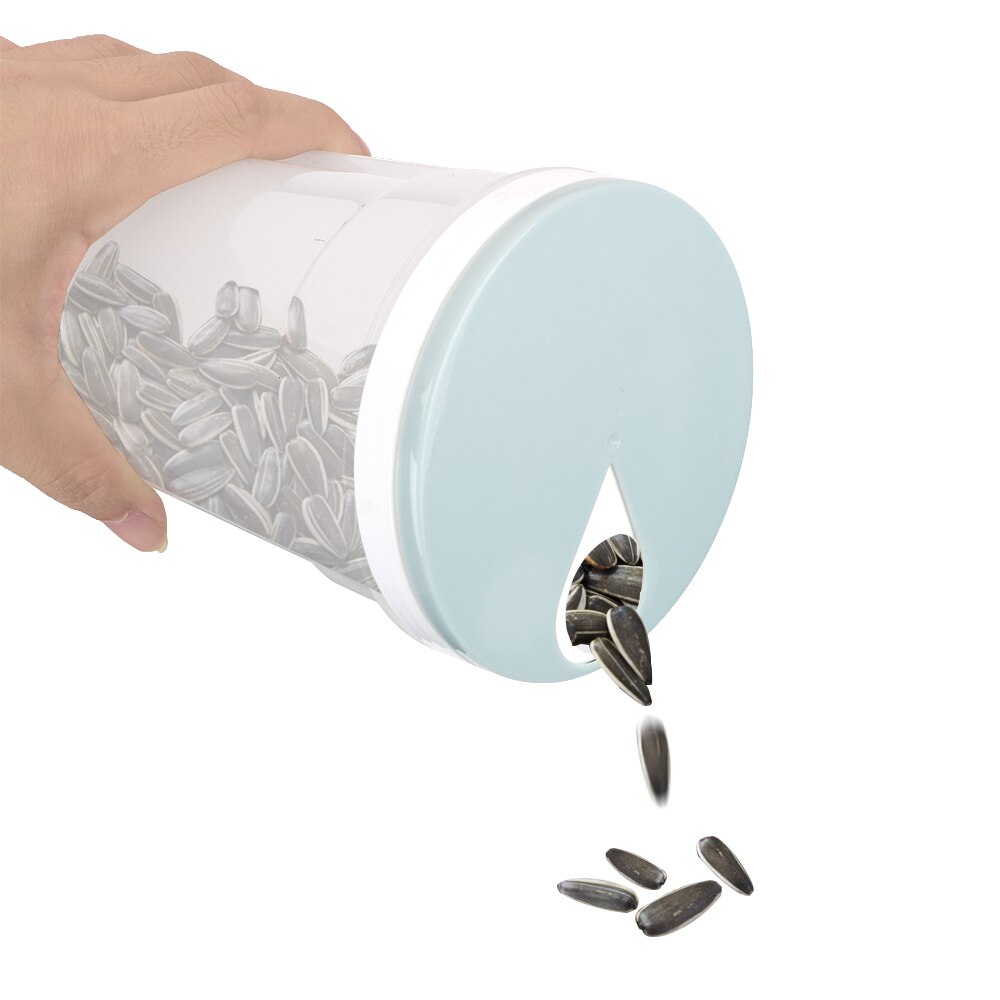 Caja de almacenamiento de plástico para Pasta de cocina con contenedor de granos de cereales y avena, caja multifunción para fideos finos