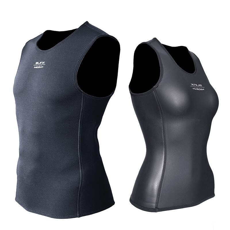 Smooth Wetsuit Vest 2mm Thermal Neoprene Wetsuit Sleeveless Top & Bottom Diving Surfing for Men Women Reversible Two Face Wear