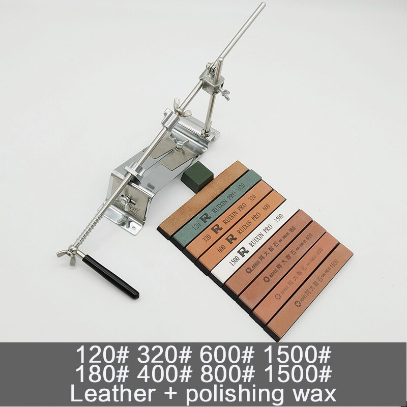 Ruixin pro-Afilador de acero inoxidable con piedra de diamante, herramienta de pulido para cuchillos y accesorios de cocina: sharpener(10stones)A