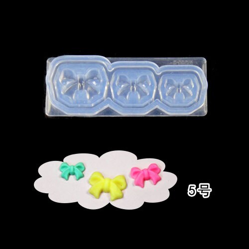 1 stks/partij 3D decortive Acryl Nail Art Mold Tips Decor DIY Verschillende Stijlen Transparant: 5