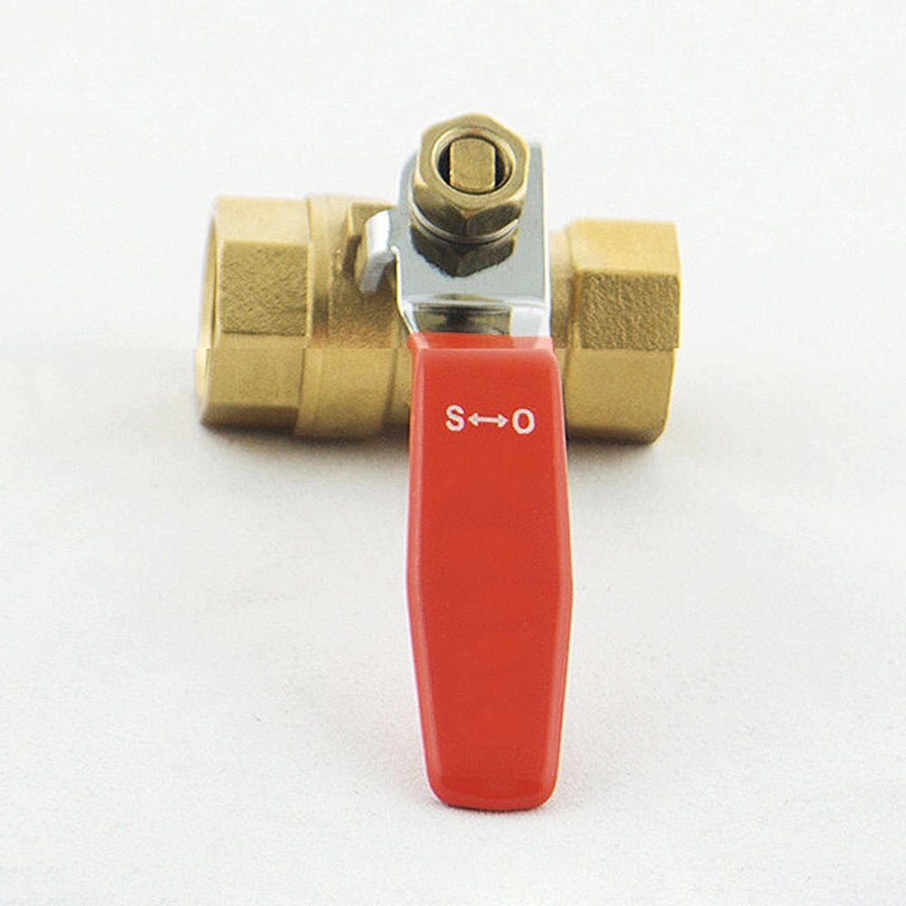 Copper Thread Internal Valve 1/2" Male Thread Ball Valve Tube Joint Connector Garden Bathroom Supplies