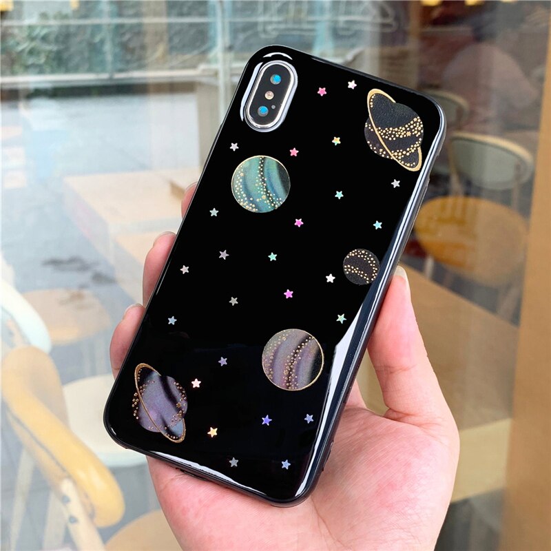 Eenvoudige planeet Soft Case Voor Xiao mi mi 9 pro lite Mi CC9 A3 A2 A1 NOTE 10 PRO Transparant cover