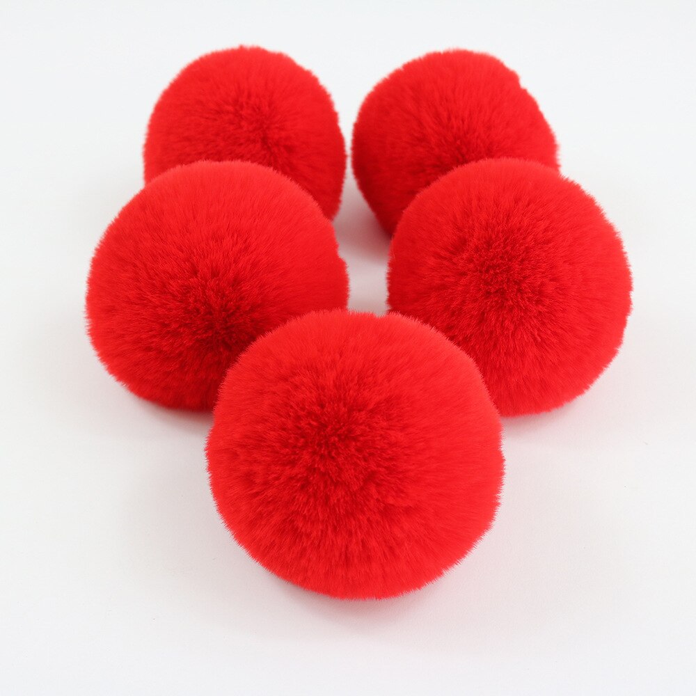 10 CM 1 PCS 20 Kleuren Pluizige Konijnenbont Bal Pompom Kunstmatige Konijnenbont Voor Vrouwen Auto Zak Kledingstuk Sleutel ketting Bont Bal