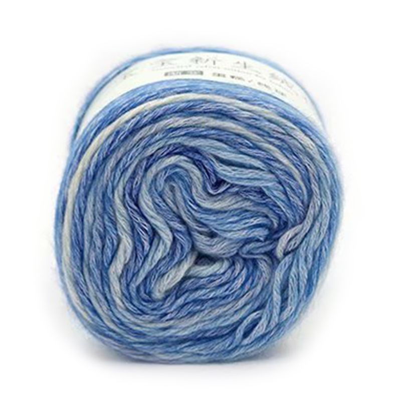 100G Regenboog Wollen Garen Diy Hand Geweven Taart Garen Muts Sjaal Trui Verven Garen: 13