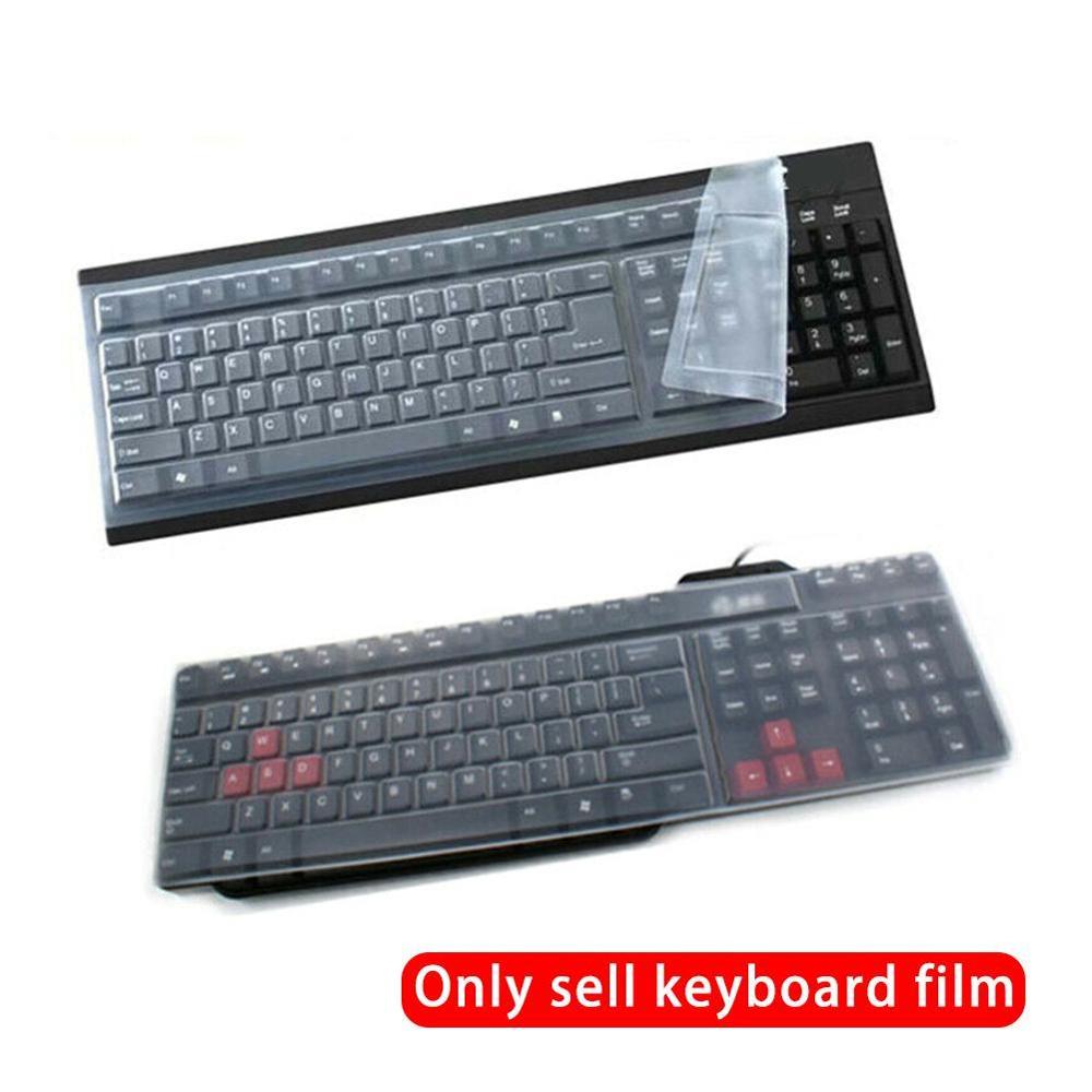 Universal Silicone Keyboard Cover Skin Protector Film Cover Cover Desktop Protective Computer Dustproof Waterproof Keyboard J2P7