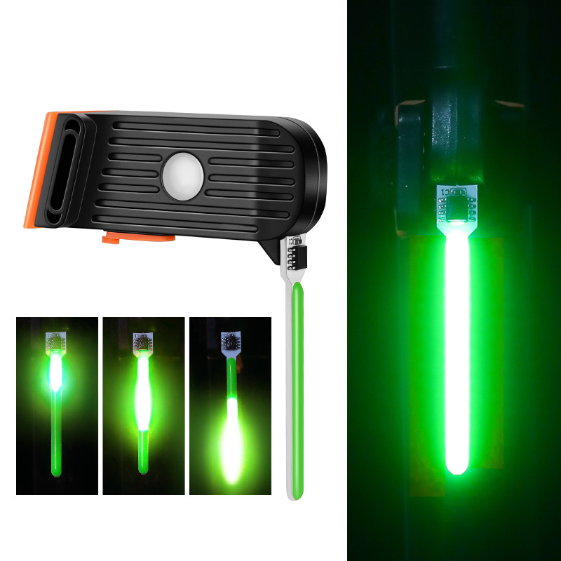 Luz trasera de bicicleta con múltiples modos de iluminación, luz Led recargable por USB para bicicleta, luces traseras Flash para tija de sillín de bicicleta de montaña: Negro