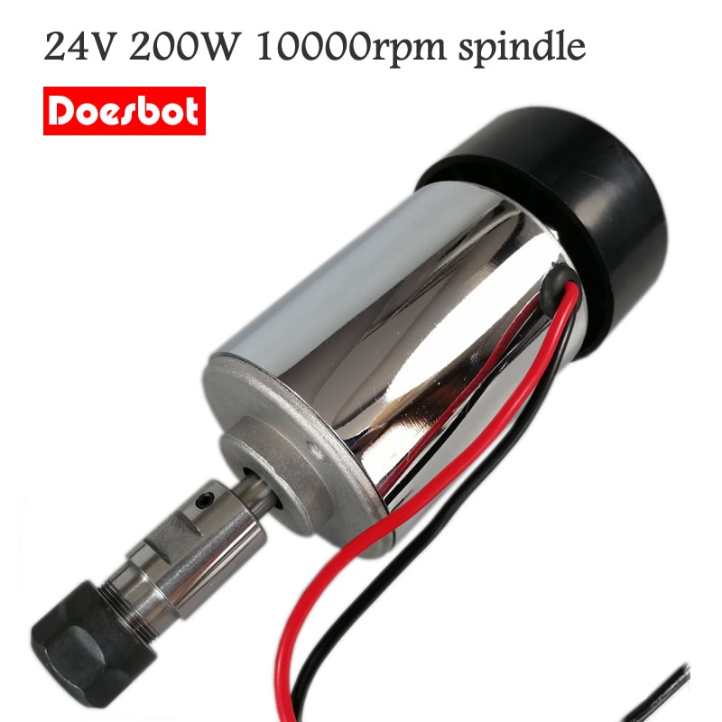 24V 200W ER11 silnik wrzeciona CNC silnik prądu stałego 10000 obr/min 775 aktualizacja silnika
