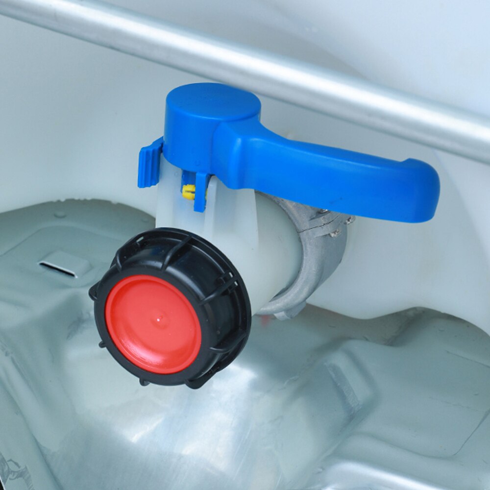 Válvula de mariposa activa/integrada para contenedor de tanque IBC, adaptador de tanque IBC, interruptor de 1000l, plástico DN40/DN50/DN80