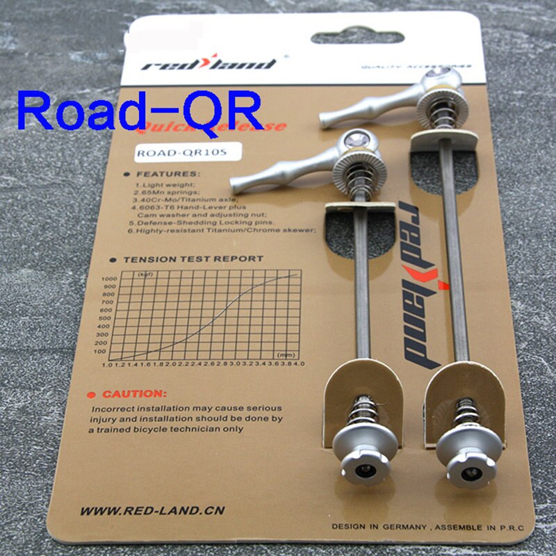 Bicycle Skewer Ti-alloy CNC Quick Release Handle Lever Mtb Mountain Road Bike Skewers Ultralight 52g/pair Universal Front Rear: yinseRoad