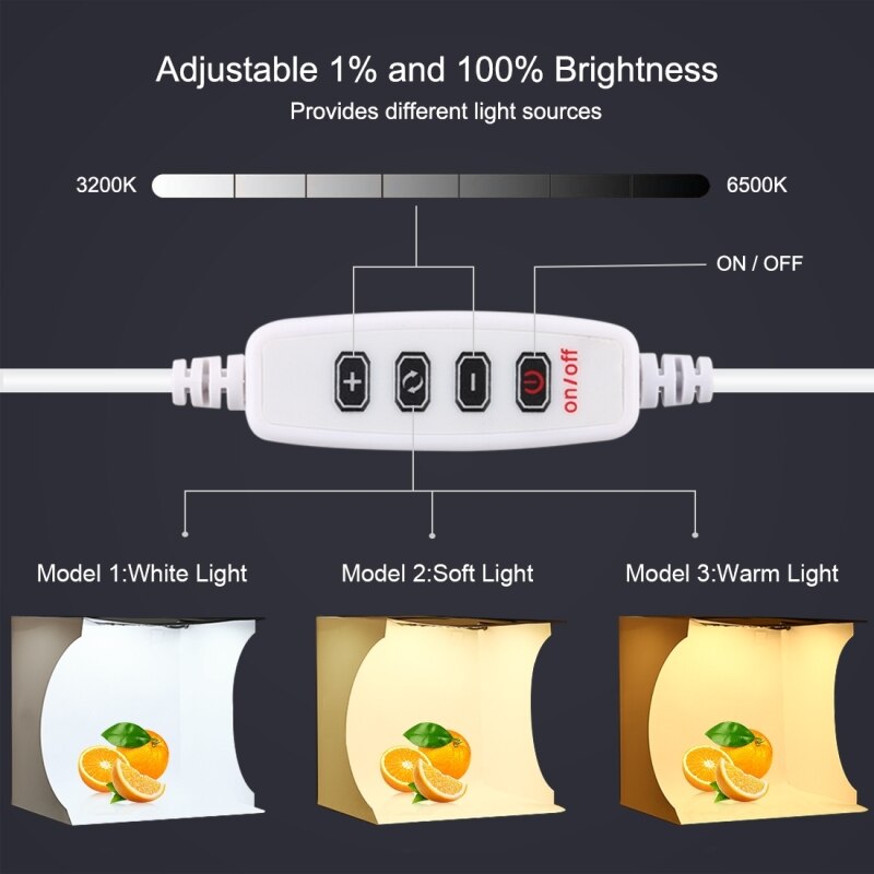 Mini boîte à lumière pliante, panneau rond pour Studio Photo, 3 couleurs, 6 arrière-plans pour appareil Photo DSLR