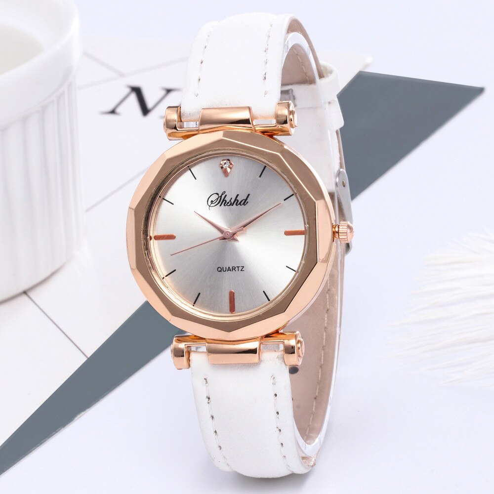 Vrouwen Horloge Strass Mode Vrouwen Lederen Casual Horloge Luxe Analoge Quartz Crystal Horloge Armband Horloge Relogio Feminin