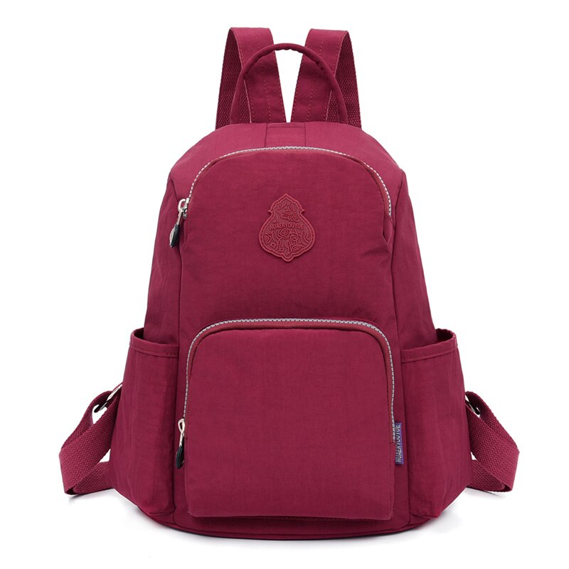 Vrouwen Rugzakken Nylon Rugzak Vrouwelijke Schooltas Sac A Dos Schoudertas Mochila Feminina School Rugzakken Voor Tieners: GrapePurple