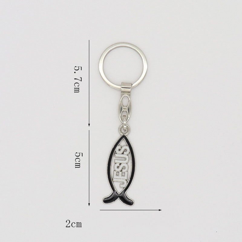 Heymamba religiös fisk nyckelring jesus charm hänge katolsk hem kapell dekor kristen kyrka souvenir