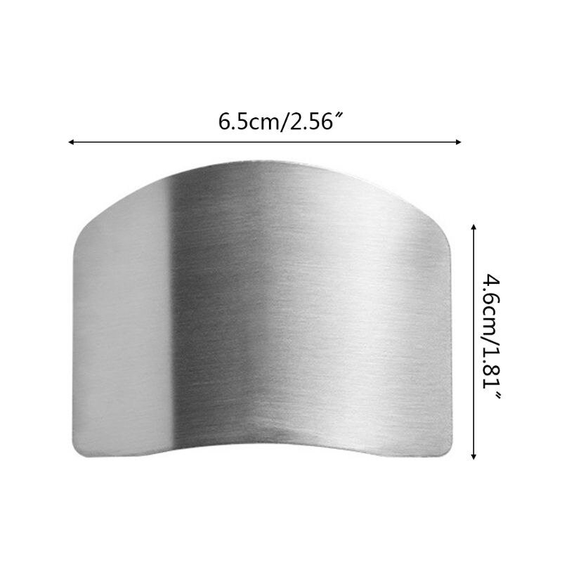 Kitchen Finger Hand Protector Guard Stainless Steel Chop Slice Shield Anti Cut H37F