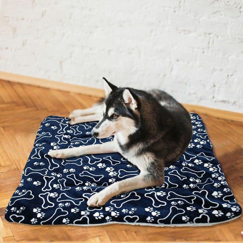 Haustier Großen Hund Decke Winter Haustier Bett matt Pfote drucken Welpen Haus für Katze Vlies Liege Hunde Kissen Katzen Pad Chihuahua Produkte