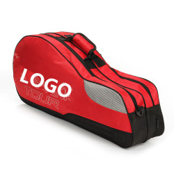 4 Colours Tennis Bag Brand Tennis Racquet Bag 4-6 Piece Rackets Tennis Bag Nylon Dacron Tennis Racket Racquet Backpack -40: Red