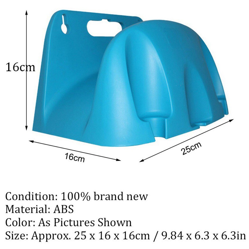 Wall Mounted Hose Hanger Garden Hose Pipe Reel Hanger Holder Storage Bracket 1XPipe Holder 2 X Screw 2XScrew Cap