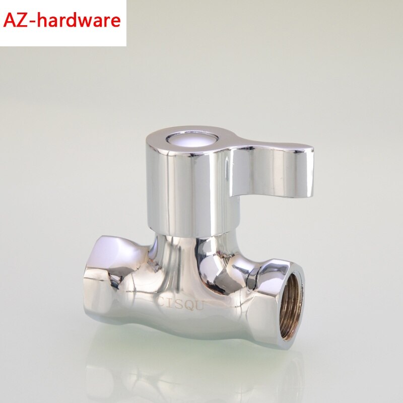 1/2IN Thread inner and outer wire straight valve brass angle valve open valve DN15 water pipe valve switch