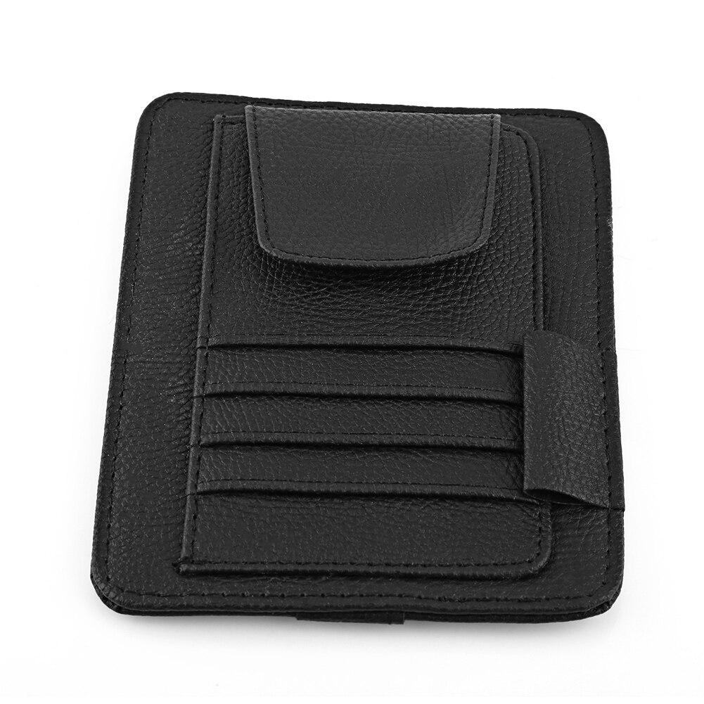 Auto Sonnenblende Organizer Rechnung Stift Karte Halfter CD Organizer Lagerung Kasten Sonnenbrille Clip PU Leder Verstauen Aufräumen Auto Zubehör