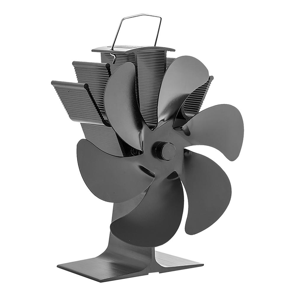 6 Propeller Kachel Fan Aluminiumlegering Stille Efficiënte Warmteverdeling Haard Fan Log Hout Brander Haard Verwarming Ventilator