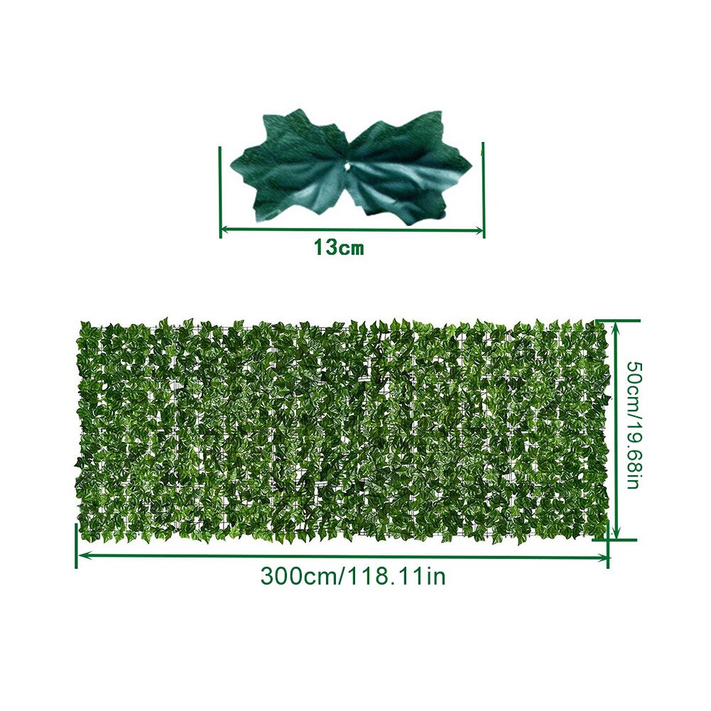 Large Artificial Leaf Privacy Fence Roll Wall Landscaping Fence Privacy Fence Screen Outdoor Garden Backyard Balcony Fence: 0.5M x 3M Type C