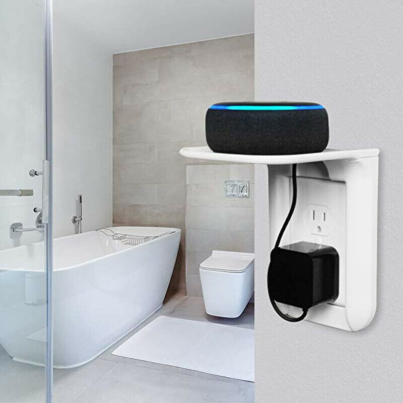 Multi Function Wall Mount Shelf Stand Outlet Phone Tablet Charging Holder Socket Bracket