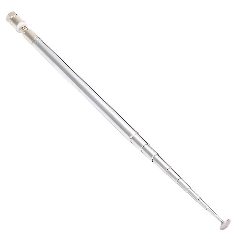 Telescopic Aerial Antenna 1.2m 10 Section Extendable Universal Radio DAB/FM Antenna Receiver Replacement for FM Radio TV