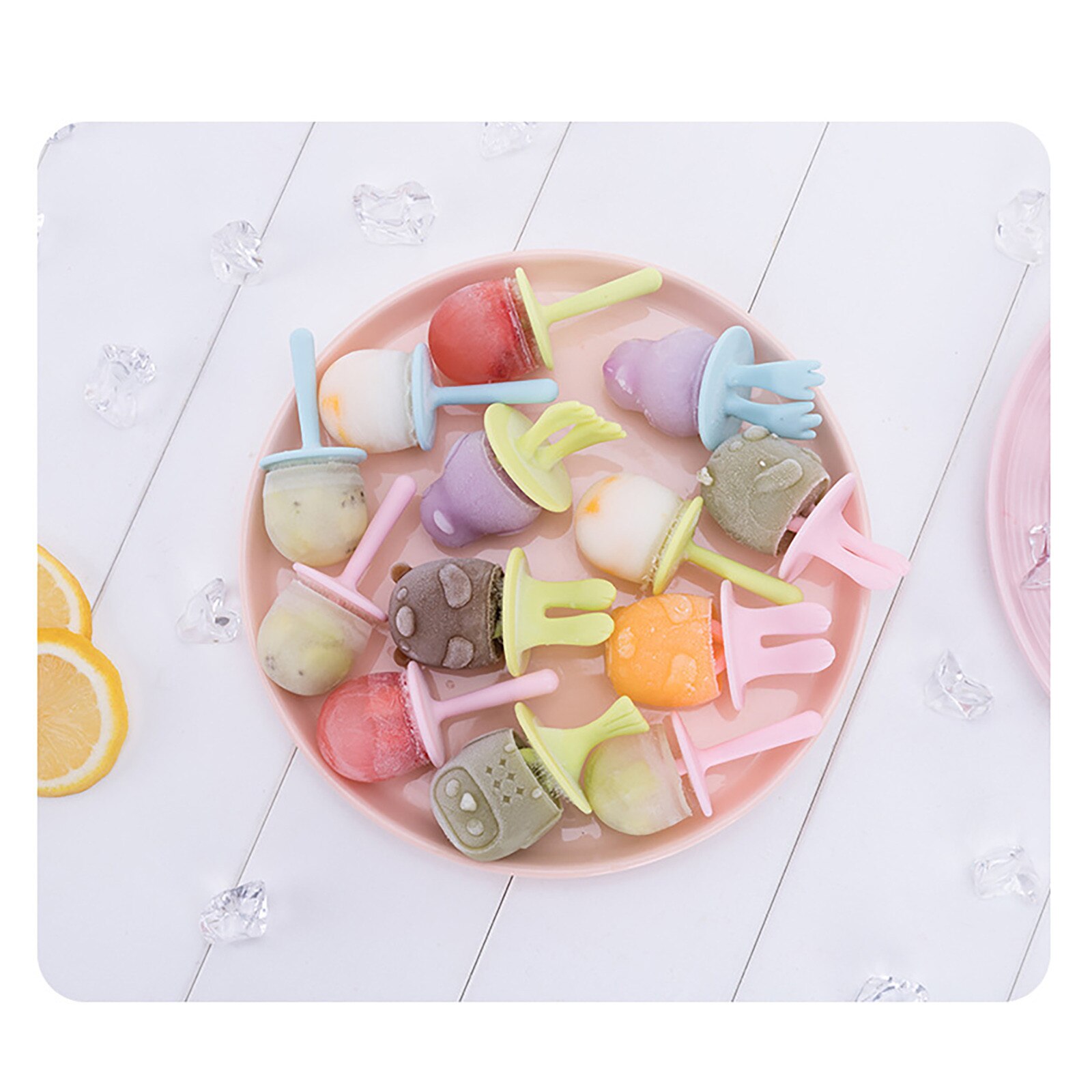 Ice Cream Tools Silicone Ice Cream Mold Ice Lolly Molds Ice With Sticks Tray Froze Форма Для Мороженого