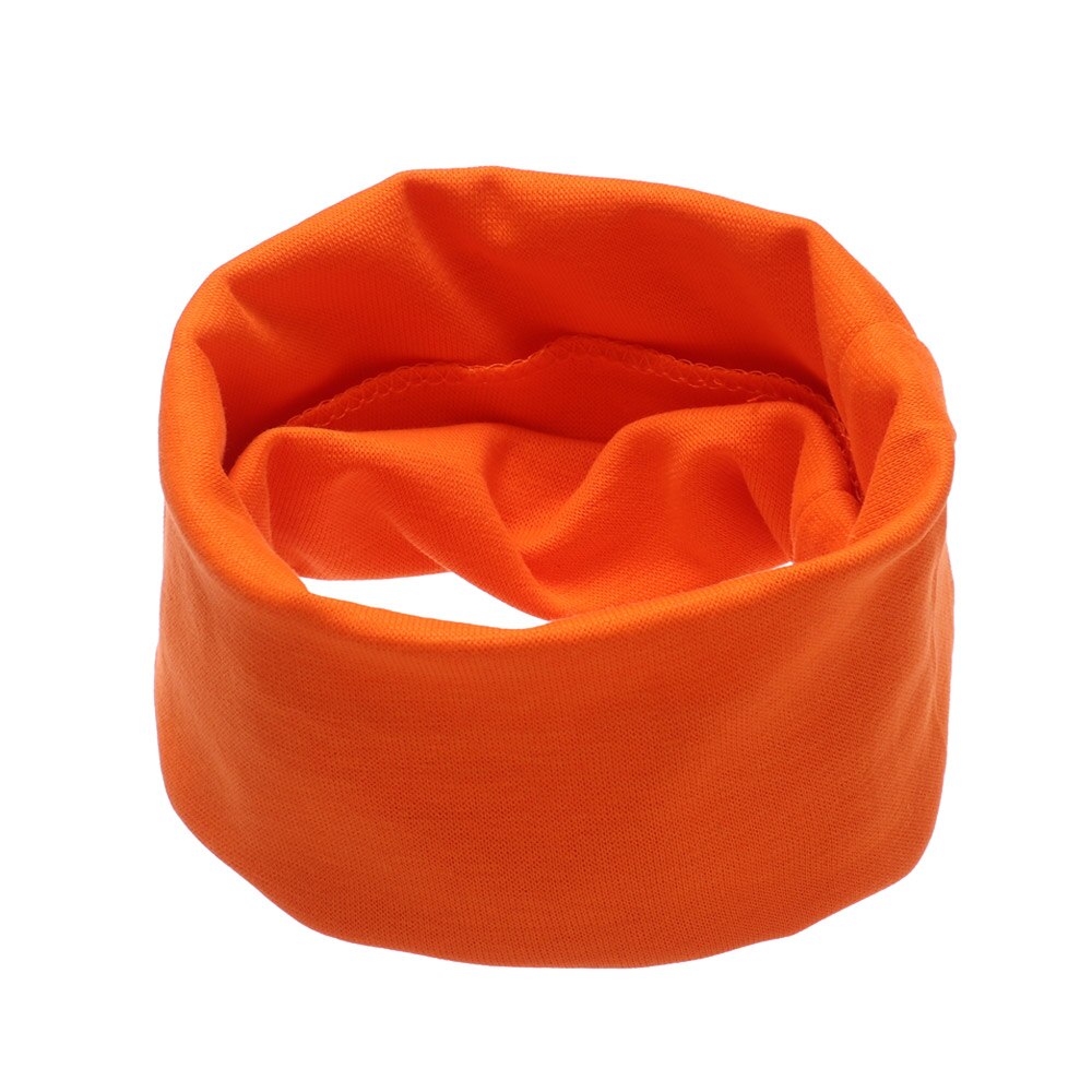 Kids Leuke Katoenen Sjaal Solid Print Kinderen Herfst Winter Warm Winddicht Sjaals Jongens Meisjes Multipurpose O Hals Ring Sjaal: Oranje