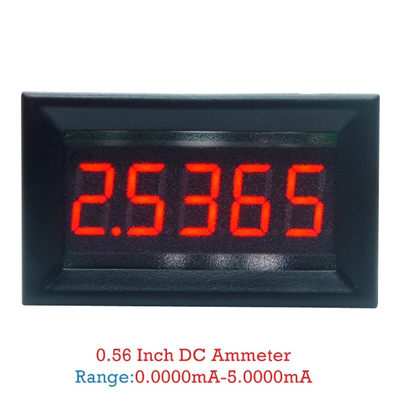 DC 0-5.0000mA (5mA) Digital Ammeter 5-digits Current Meter Panel Guage 0.36 inch
