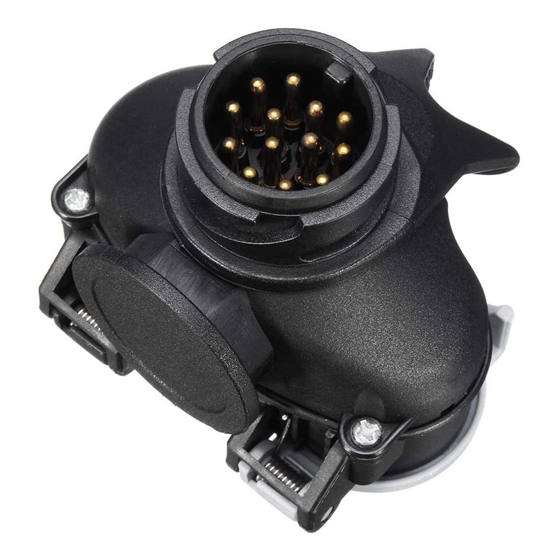 Trailer Plug Socket 13 to 7 Pin N &amp; S Sockets Towbar Towing Conversion 12V Trailer Wiring Connector Plug Adapter EU Plug