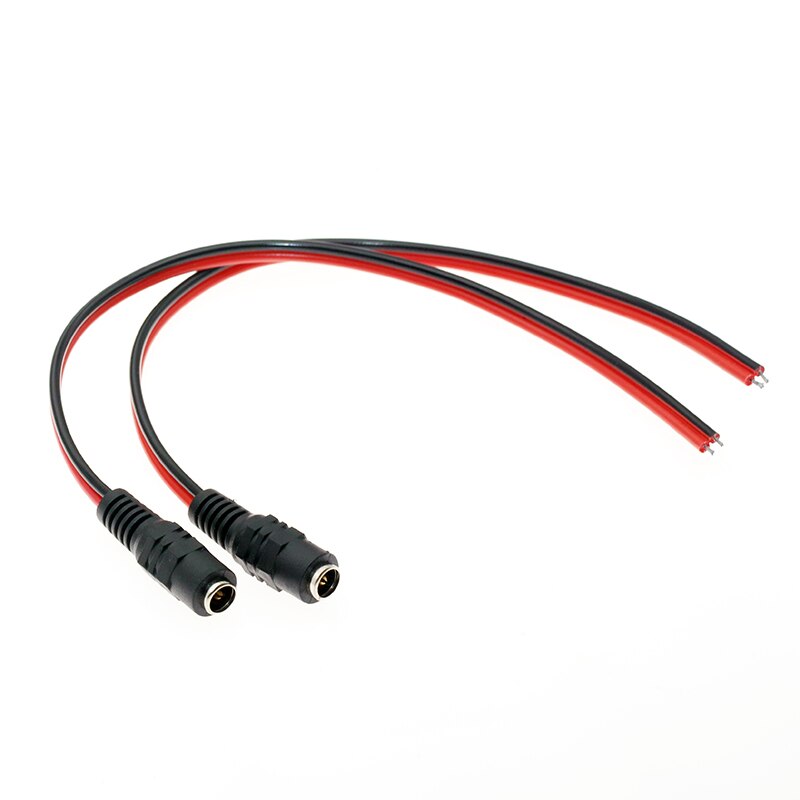 5 pcs/lot DC 5.5*2.1 12V 3A Connectors Power Wire Connectors Male Jack Plug Female Socket Wire Terminals Adapter Electric