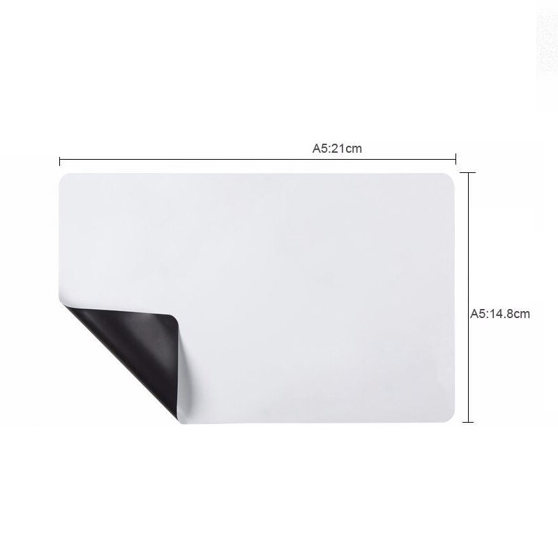Magnetisk whiteboard køleskab magneter tør aftørring opslagstavle markør pen skrive rekord påmind memo til børn køkkentilbehør: Filet