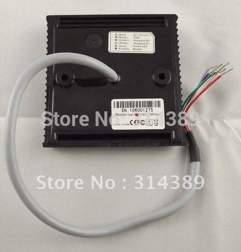 MF1,wiegand26 86*86mm electric box cassette dual Led 9V 12V epoxy packaged RF IC KO Knock out box reader