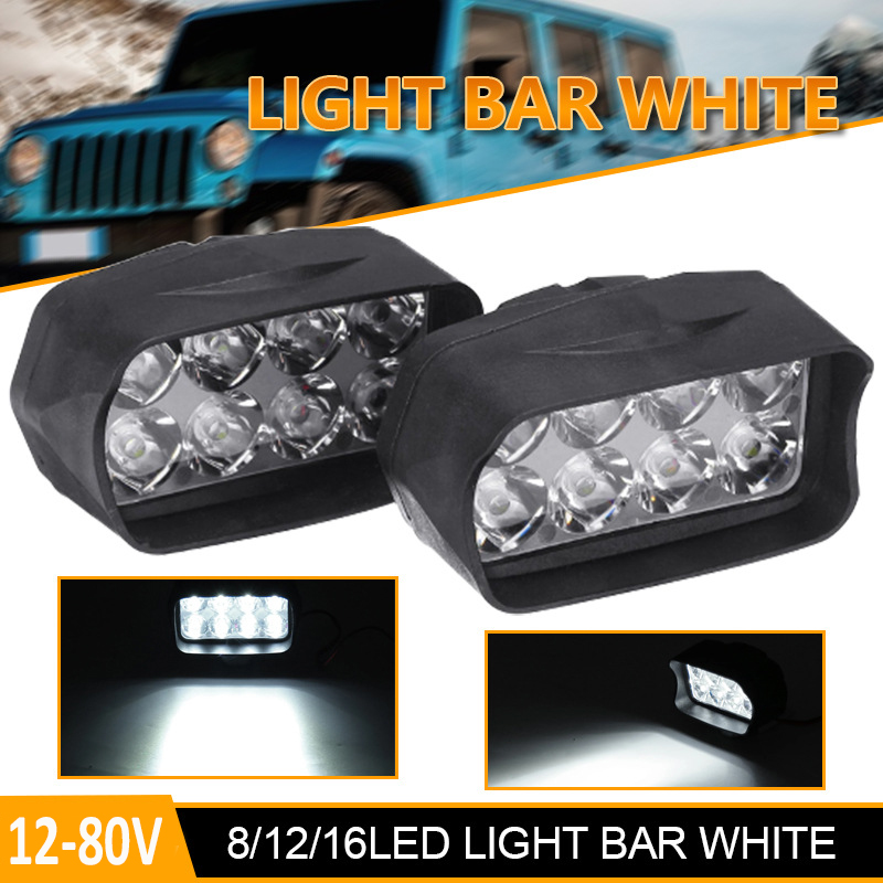 12-80V Motorfiets Koplamp Hulplamp Led Elektrische Voertuig Spotlights Scooters Waterdicht Gemodificeerde Lampen Moto Accessoires