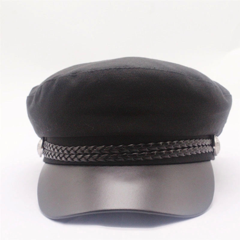 Blank black Newsboy Caps for Women Spring Autumn Winter Hats cotton Cap Winter Ladies Black Hat Beret Cap