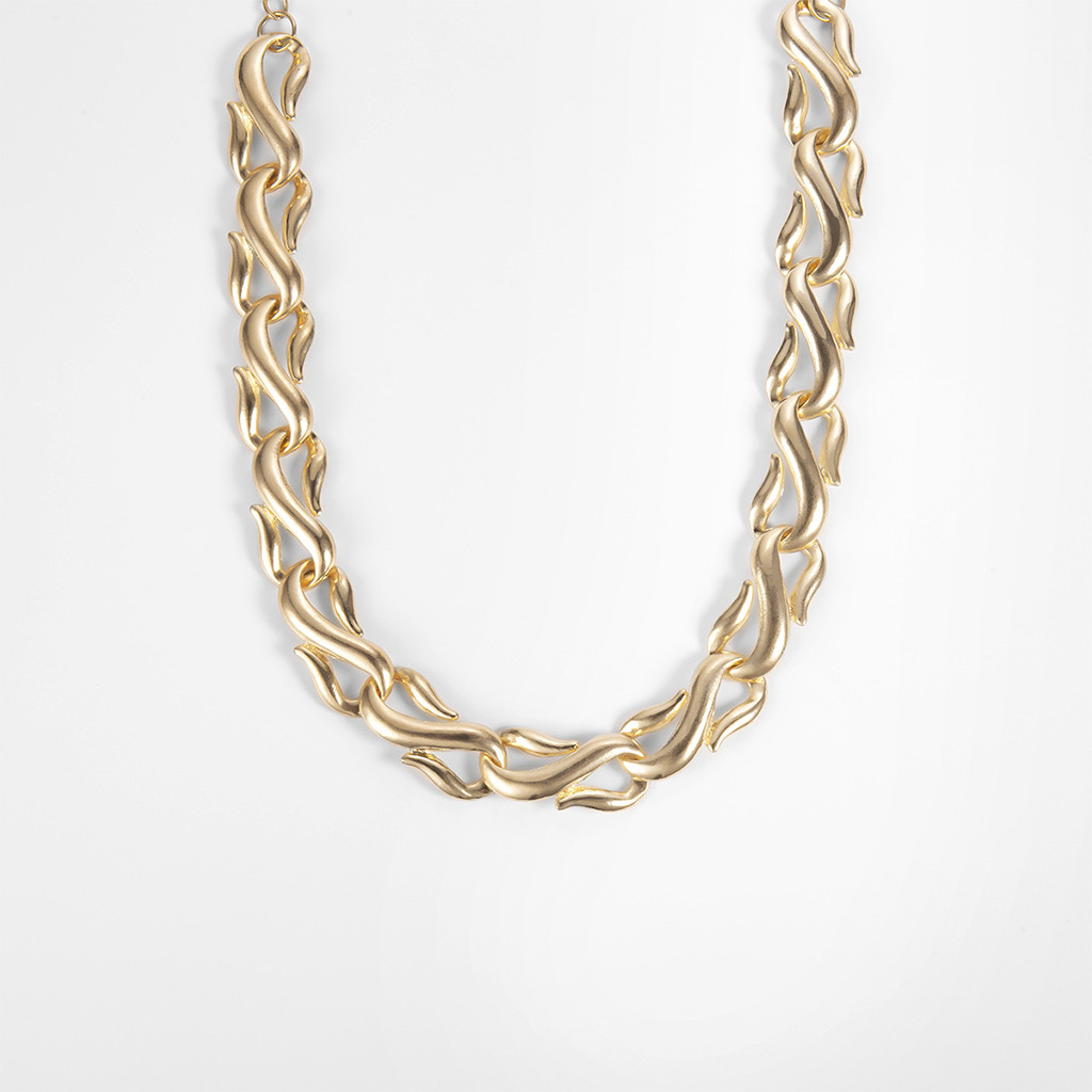 Gargantilla cubana Punk Miami Collar declaración Hip Hop gran aluminio grueso oro cadena gruesa Collar mujer joyería