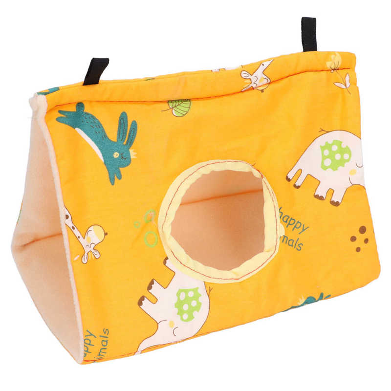 Cage à oiseaux pliable Portable Orange, jolie niche pour perroquets, Hamsters, écureuils