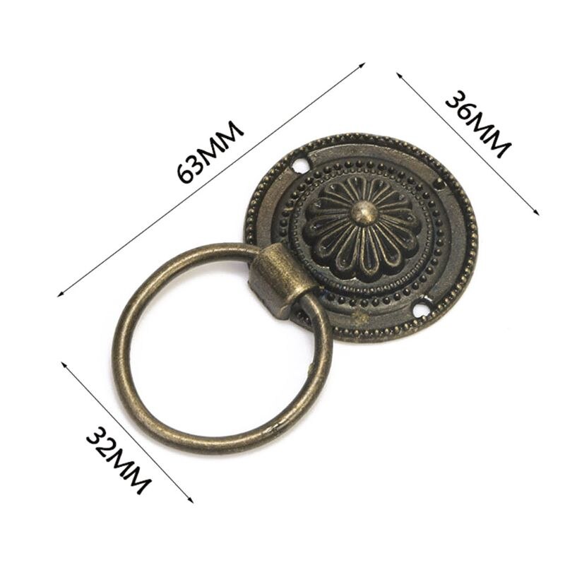 Antique Furniture Handles Drawer Cabinet Door Knobs Pull Handles Retro Decor: 17