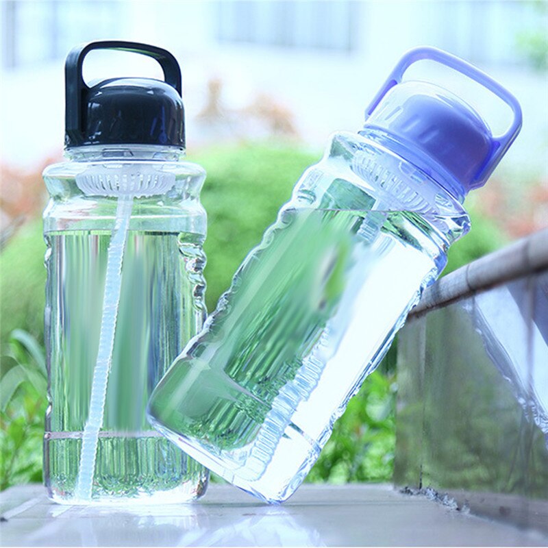 Water Bottle With Straw Gym Drink BPA-Free Sport High-capacity 2000ML Kettle For Hiking Travel Cycling