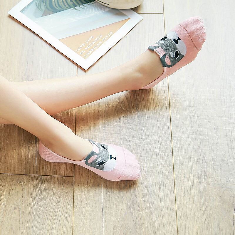 Cute Doggy Antiskid Socks Super addorableWomen Cute Doggy Antiskid Socks Super Addorable Shallow Mouth Invisible Socks Invisible