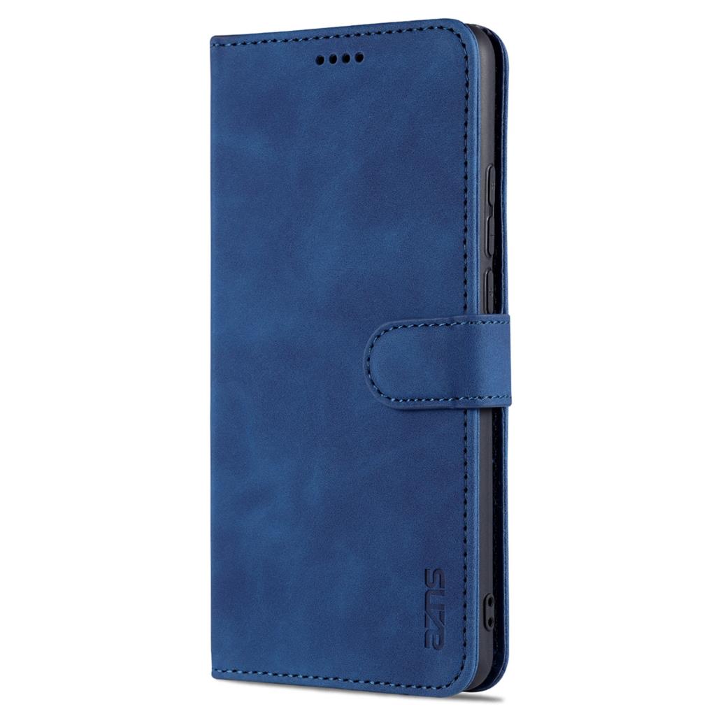Wysokiej jakości etui z klapką do Huawei P50 Pro Pu skórzane etui na telefon etui ochronne z paskiem zamykającym AZNS: for Huawei P50 Pro / YZSAS Blue / Case add Glass Film