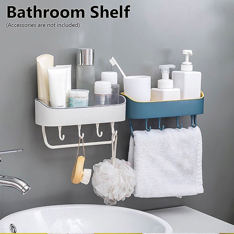 Practical Bathroom Pole Shower Storage Rack Holder Organizer Tray Holder Washing Shower Shampoo Basket Bathroom Storage Shelf